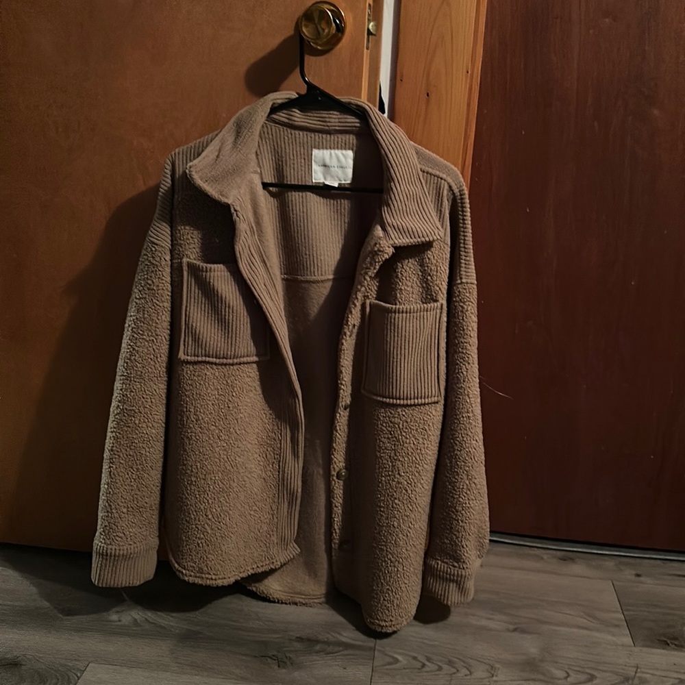 Brown Cozy Shacket